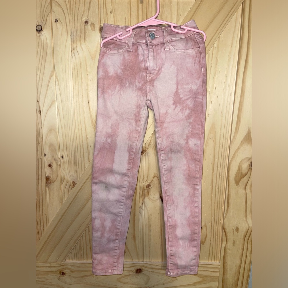 Old Navy Pink Tie-Dye Girls Ballerina Jeggings